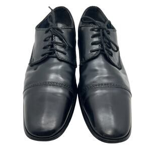 Amali Romano-000 Black Upper Cap Toe Derby Mens 10 Dress Shoes